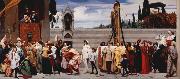Lord Frederic Leighton Cimabue's Madonna being carried through the Streets of Florence (mk25) oil painting
